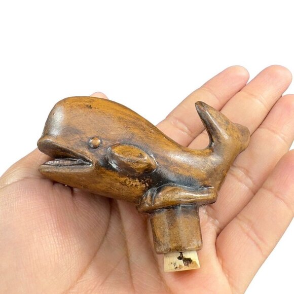 Vintage Whale SeaWorld Set Salt Pepper Shakers Treasure Craft Made USA Ceramic - Picture 5 of 12